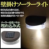 暗くなると自動で点灯、明るくなると自動で消灯壁掛け ソーラーライト センサーライト