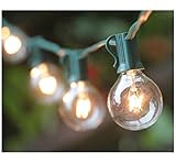 25Ft G40 Globe String Light Set, UL Listed for Indoor/Outdoor Commercial Decor (Green Wire) [並行輸入品]