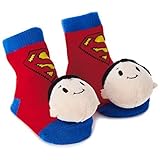 スーパーマンItty Bittys Baby Rattle Socksベビー服スーパーヒーロー