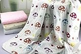Organic Dream Baby Muslin Swaddle Blanket - Oversized 47in x 47in - Ultra Soft (Mushroom) by David a