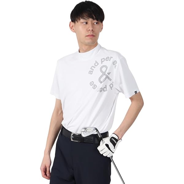 Amazon.co.jp: アンパスィ（and per se） モックネック ゴルフ ソル