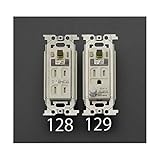 エスコ 埋込コンセント 接地付 ブレーカー内蔵 100V 15A EA940CE-129