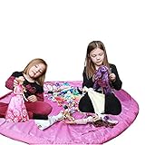 Lovelybaby こども　おもちゃ　収納袋　片付け　ビッグバッグ　防水 (ピンク)