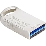 トランセンドジャパン トランセンド USBメモリ 32GB【MLC採用】USB 3.1 キャップレス コンパクトタイプ シルバー 耐衝撃 防滴 防塵【データ復旧ソフト無償提供】TS32GJF720S