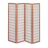 和風衝立4連 JP-L180-4BR ブラウン