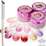 Nail Recipe(ネイルレシピ) カラージェル ジェルネイル ネイルカラー 10色 セット UV・LED ソークオフタイプ セルフネイル 発色抜群 (お花のラメ)