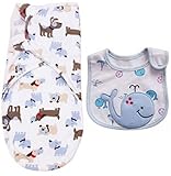 [Fellezza] おくるみ コットン スタイ（よだれかけ）セット (ワンちゃん)