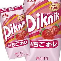Amazon.co.jp: 森永乳業 ピクニック いちごオレ(プリズマ容器) 200ml紙