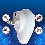 RaiFu 蚊取り器 電子 蚊ランプ 捕虫器 超音波 家庭用蚊取り器 安全無害 ベビ蚊除け 超静音 誘虫灯 省エネー 携帯便利