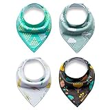 Quest Sweet – ベビーバンダナDrool Bibs – 4パックセット