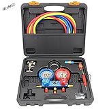 ANB-Household Refrigeration Air Conditioning Manifold Gauge Maintenence Tools Car Set With Carrying 