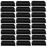 uxcell チューブインサート 30 x 70mm プラスチック製 長方形 リブ付き チューブインサート エンド カバー キャップ 家具 フロアプロテクター 24個入り