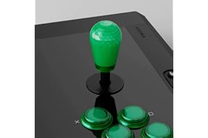 Qanba アケコン 楕円形 ナスレバー トップ ボール クァンバ アーケード ボタン ビデオゲーム カスタム トップボール DIYキット カッコイイ アメリカンタイプ レバートップ アーケード コントローラー (ナスレバー, クリア緑 (Clear