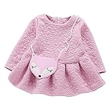 (プタス)Putars ベビー服 子供服 女の子 ワンピース ドレス エンボス模様 花柄 長袖 可愛い 秋冬 オシャレ 通園 発表会 旅行 記念日 プレゼント 2-7歳