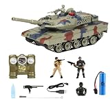 戦車 ラジコン 戦闘車 バトルタンク 赤外線バトル 対戦タイプ rc tank バトルタンク 多機能ラジコン 効果音 回転式砲台 2.4GHz無線 誕生日 クリスマス プレゼント 戦車 1:18 ライフラインバトルモード 反動振動シミュレーション子供 小学生 こども向け 中学生 贈り物 男の子 778-4