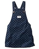 オシュコシュ　OshKosh　デニム　スター　ジャンパースカート　オーバーオール　デニム　女の子　オーバーオール　ジーパン ワンピース (18Ｍ（18ヶ月）) [並行輸入品]