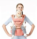 Sawors抱っこひも　ベビーキャリア　おんぶ紐　多機能 ポリエステル ルトタイプ 柔らか 通気性良新生児ビブ 3WAY　つかれにくい腰ベい スリーピングフード　収納ポケット付き オレンジ