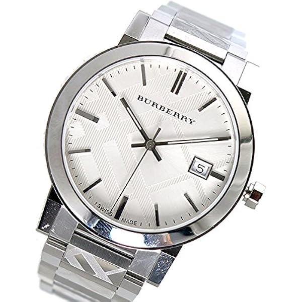 Amazon.co.jp: バーバリー Burberry Large Check Stainless Steel Mens
