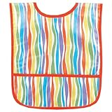 AM PM Kids! Laminated Bib, Stripes, Small by AM PM Kids!