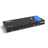 OREI 4K HDMIスプリッター 1イン4アウト複製 / ミラー4Kスクリーン ダウンスケーラー付き 4ポート 最大4K@60Hz 1080p & 3DはEDIDコントロール、UHD-PRO104対応