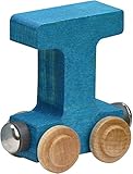 【米国正規商品・並行輸入】ネームトレイン 木製おもちゃ NameTrain Bright Finish Letter Cars - T