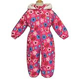ジャンプスーツ 防寒 カバーオール ベビー スキーウェア 中綿 着ぐるみ スノーコンビ 防寒つなぎ 雪遊び スノーウェア t-b65676tm 90cm ピンク