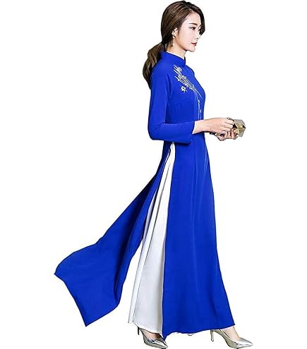 Amazon.co.jp: アオザイ 安い ロングアオザイドレス チャイナ風 