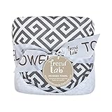 Trend Lab Gray Greek Key Bouquet Hooded Towel by Trend Lab