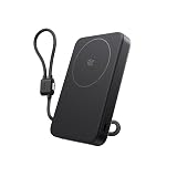 Qi2.2 25Wワイヤレス充電対応 EcoFlow RAPID Mag モバイルバッテリー（USB-Cケーブル内蔵，10,000mAh）ブラック