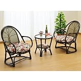 ラタン 籐 リビング3点セット Y776B 代引不可