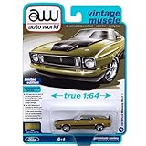 auto world 1：64スケール プレミアム・リリース4 「1975 フォード・マスタング・マッハ1(ブライトグリーン) 」AW64422A-03 [並行輸入品]