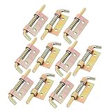 DealMuxドアキャビネット55×17件のx 7ミリメートルロックバネ支えメタルバレルボルトラッチ11pcs