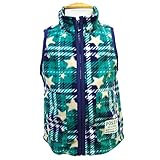 (ポスター) POSTAR　総柄フリース キッズ ベスト　グリーン　95cm