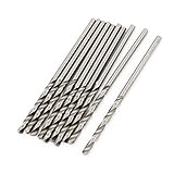 uxcell　ツイストドリルビット　2mmの直径　ストレートシャンク　エンドミル　50mm　10個