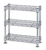 エコノミーラック ルミナスパーツ互換品 ポール径12.7mm ミニラック 3段 幅30.0×奥行12.0×高さ31.5cm WA3030-3