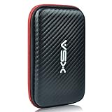 V5X 硬い2.5HDDポータブルハードディスク　ケーブル収納ケース キャリングケース 撥水 防震 防塵 防衝撃　黒い