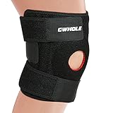 GWHOLE 膝サポーター膝固定 関節 靭帯 保護　フリーサイズ　怪我防止 登山 ランニング バスケ　男女兼用【1年保証】