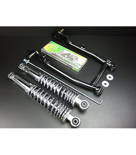 Amazon | 10cmロングスイングアーム ブラック＆280mmリアショック