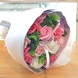 [florence du]ソープフラワー バラ花束 ブーケ型 ピンク プレゼント ギフト 母の日 贈り物