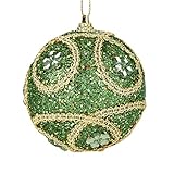 inverlee 8 cmクリスマスラインストーングリッターBaubles Balls Xmasツリー吊り下げオーナメント装飾