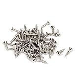 uxcell セルフタッピングネジ 金属 56g フィリップス 自己穿孔 クロス・ヘッド 60個入り