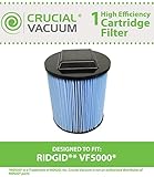 Ridgid Replacement 3-Layer VF5000 Filter Fits Ridgid 6-20 Gallon Wet/Dry Units WD0671 WD0970 WD06700