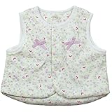 《秋冬春対応》(日本製) Pample Mousse(パンプルムース) 接結小花ちょうちょプリント胴着 50cm~70cm/PP NO.DP-73513