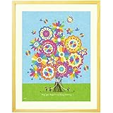 Amazon Co Jp プレゼント 絵 幸せアート 幸せの花束 虹色 Sサイズ 名入れ 定年 退職 プレゼント 女性 男性 人気 先生 卒園 卒業 お礼の品 上司 30代 代 40代 50代 60代 ホーム キッチン