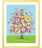 Amazon.co.jp: 結婚祝い 結婚記念日 プレゼント ブーケ 絵 幸せアート