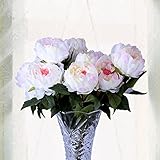 Wuudi人工フラワーブーケピンク牡丹1 Bunch 5の花 ピンク DUXL1A1192