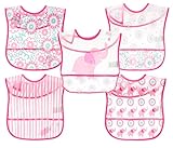 アイプレイ スタイ よだれかけ 5枚セット エプロン iplay wipe of bibs 5pack ウォータープルーフ ビブ お食事エプロン ( カラー： 　Pink Elephant )　 [並