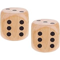 ヒノキのサイコロ２個セット 5cm ✕ 5cm　視力の低い方も手触りで読める ヒノキのサイコロ2個セット 5cm ✕ 5cm 視力の低い方も手触りで