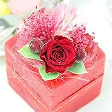 プリザーブドフラワー 花花 スイートパレット バラ (甘い香り) 枯れないお花 お祝い プチギフト プレゼント (オリジナルメッセージカード ラッピング 無料対応) ベリー レッド