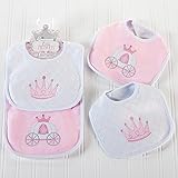 Baby Aspen Little Princess 2 Piece Bib Gift Set, Pink/White [並行輸入品]